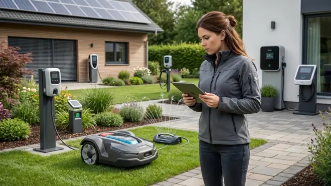 What smart home protocols do autonomous yard devices actually support?