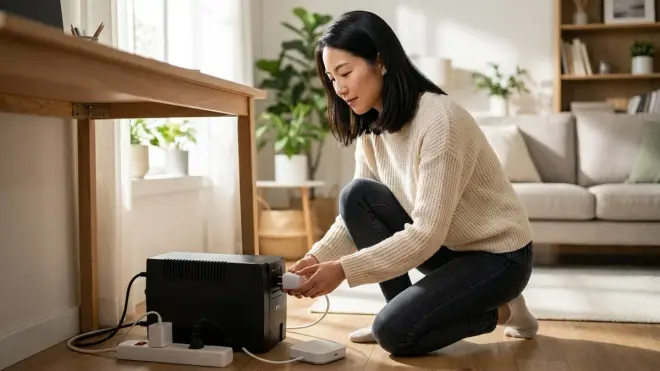 Can I connect a smart plug to a UPS to monitor power outages?