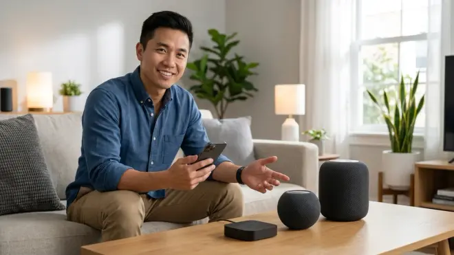 Apple HomePod Mini with Aqara Hub M2