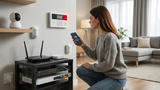 What happens to my security system when the internet goes down?