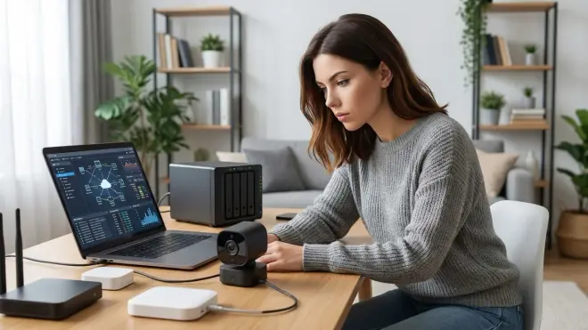 Do subscription-free security cameras with local storage still send data to the cloud?