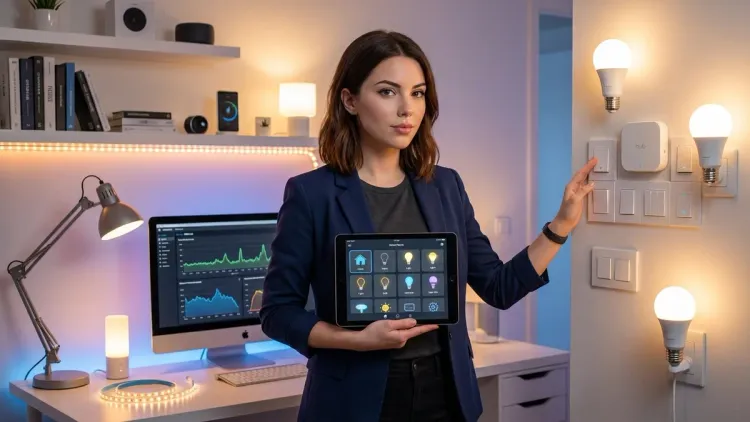 Which smart lighting protocol has the fastest response time and lowest latency?