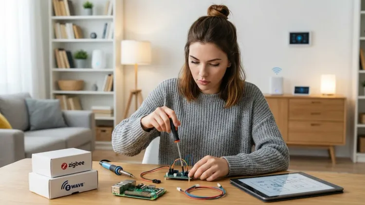 2. DIY Local Automation (Zigbee/Z-Wave/Matter via Self-Hosted Hub)